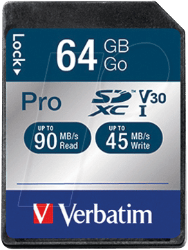 VERBATIM 47022 - SDXC-Speicherkarte 64GB