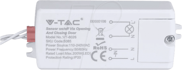 VT-5085 - Infrarot mini Einbau-Bewegungsmelder