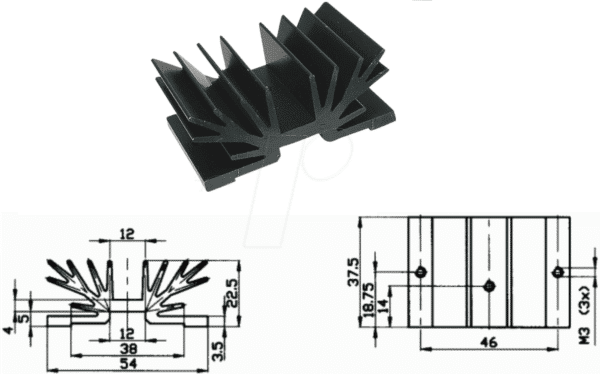 V 5224C - Profilkühlkörper