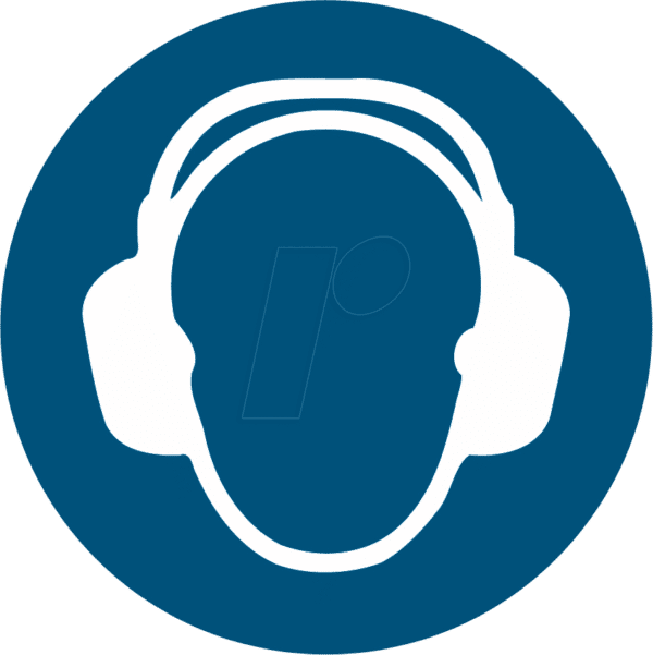 W 74205-1 - Gebotsschilder: Gehörschutz benutzen
