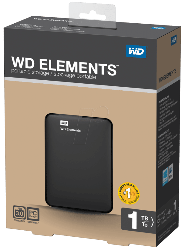 WDBUZG0010BBK - WD Elements portable 1TB