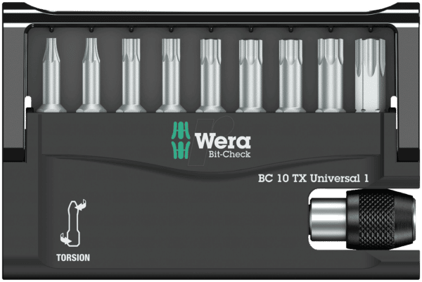 WERA 8167-6 TORX - Bit-Satz Bit-Check 10