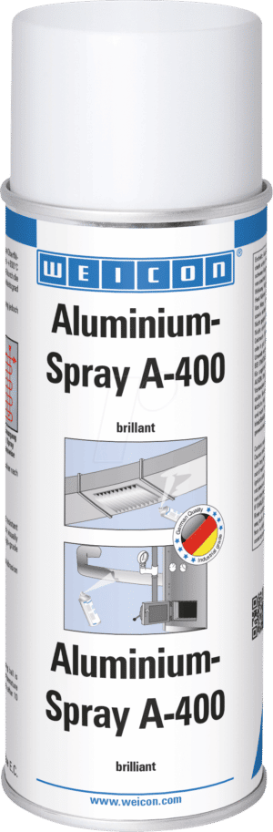 WEICON 11051400 - Aluminium-Spray A-400 Brillant