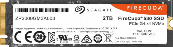 ZP2000GM3A013 - Seagate FireCuda 530 SSD 2TB