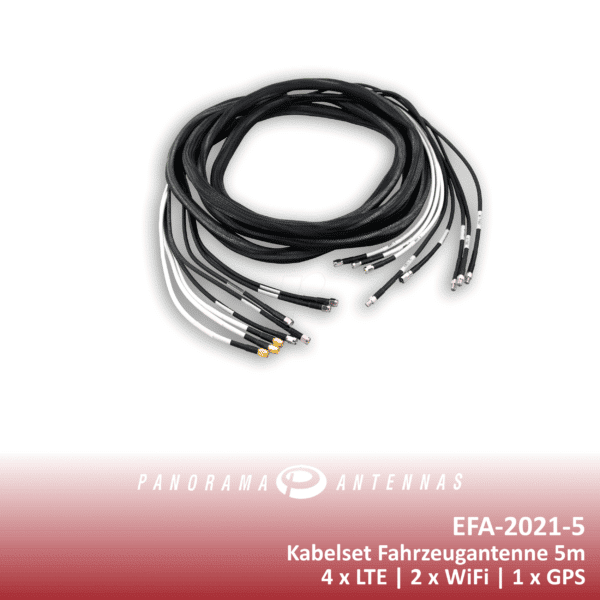 PAA EFA-2021-5 - Kabelset-Fahrzeugantennen 4x LTE + 2x WIFI +1x GPS