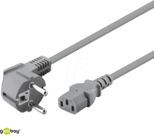GOOBAY 50076 - Abgewinkeltes Kaltgeräte-Anschlusskabel