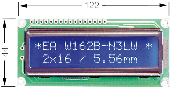 LCD 162F BL - LCD-Modul