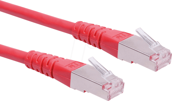 ROLINE 21151311 - Patchkabel Cat.6 S/FTP PIMF rot 0.3m