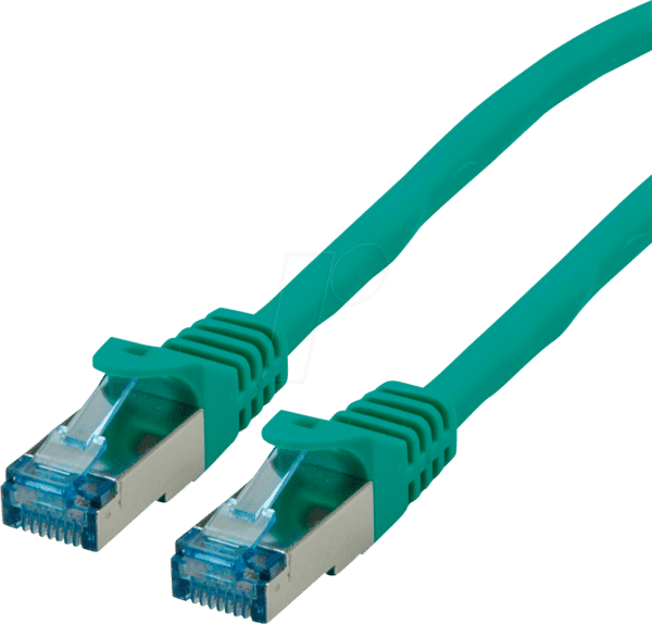 ROLINE 21152973 - Patchkabel Cat.6a S/FTP PiMF grün 0.3m