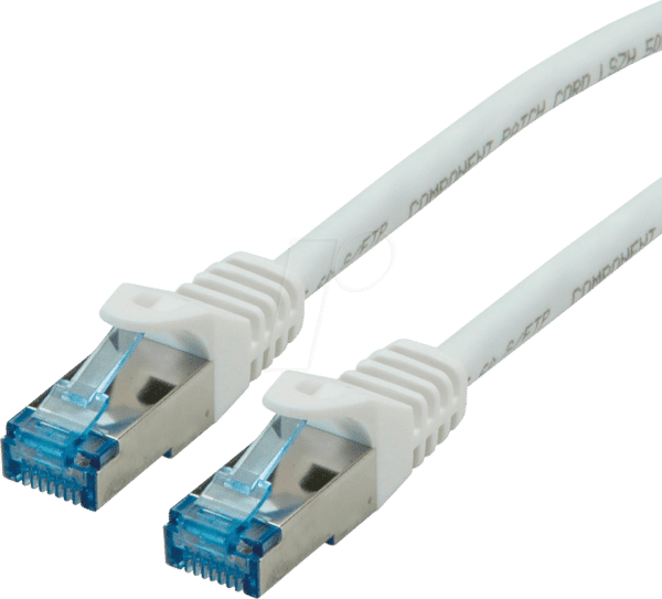 ROLINE 21152862 - Patchkabel Cat.6a S/FTP PiMF weiß 2m