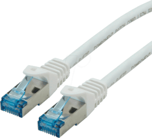 ROLINE 21152861 - Patchkabel Cat.6a S/FTP PiMF weiß 1m