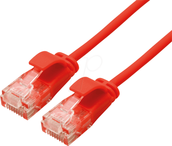 ROLINE 21153912 - Patchkabel Cat.6a UTP rot 0.5m