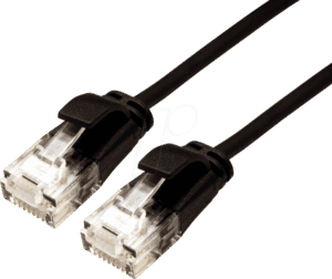 ROLINE 21153954 - Patchkabel Cat.6a UTP schwarz 1.5m