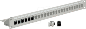 ROLINE 26110357 - 19'' Keystone Patchpanel 24 Port