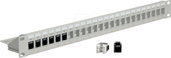 ROLINE 26110356 - 19'' Keystone Patchpanel 24 Port