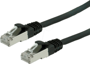 VALUE 21991255 - Patchkabel Cat.6 S/FTP PIMF schwarz 3m