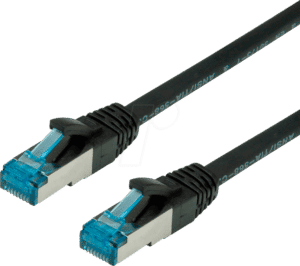 VALUE 21991995 - Patchkabel Cat.6a S/FTP PIMF schwarz 1.5m