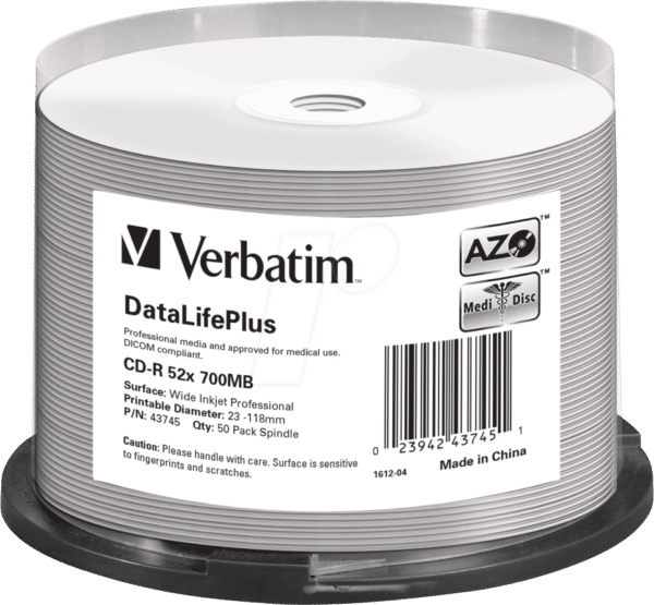 VERBATIM 43745 - CD-R 700 MB