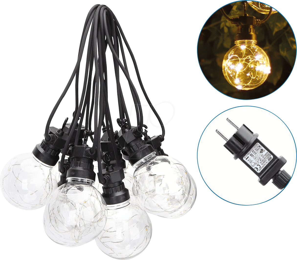 AIG 208905 LEDLichterkette, 10 LEDs, warmweiß, 8 m hier online