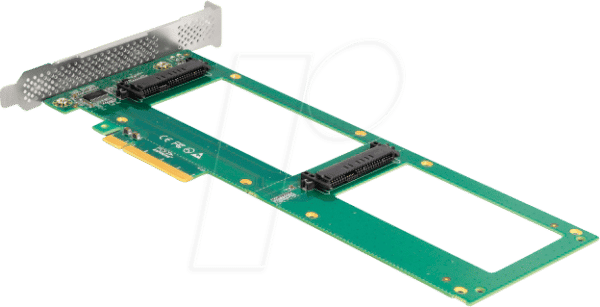 DELOCK 90091 - PCIe 4.0 x8 > 2x U.2 NVMe SFF-8639