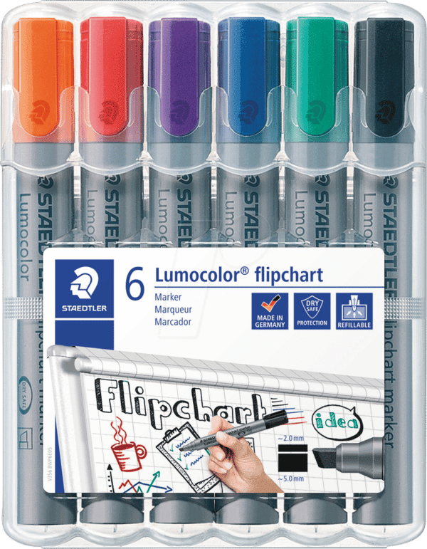 STAEDTLER 356BW6 - Flipchart Marker