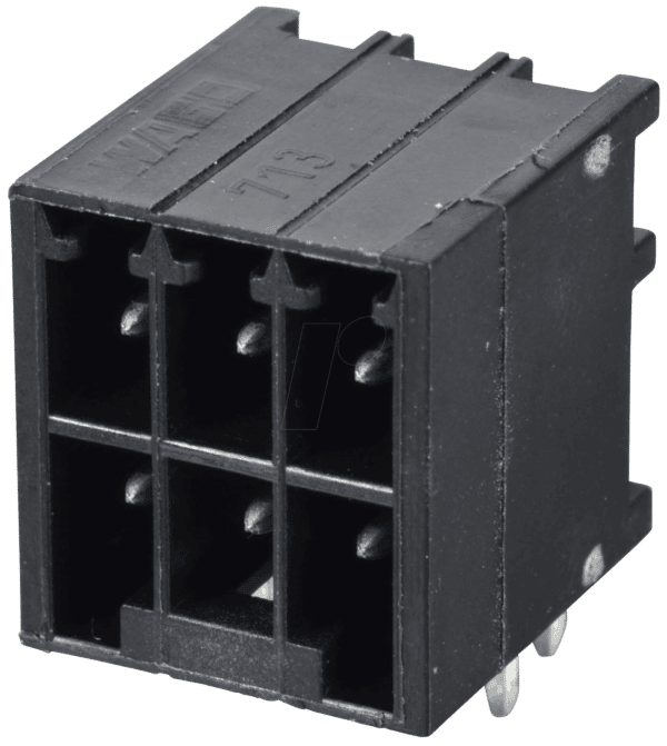 WAGO 713-1423 - MINI HD Stiftleiste gewinkelt 2x3-polig