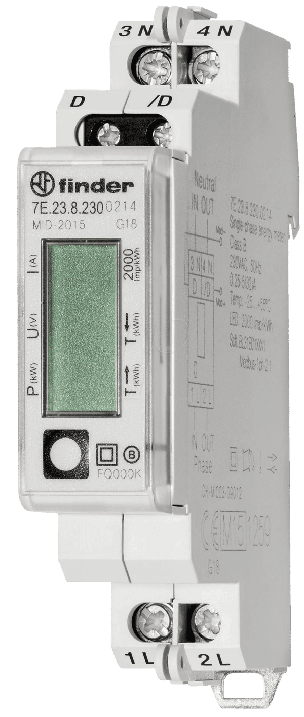 FIN 7E.23.8 230V - Wirkstromzäher - 1-phasig