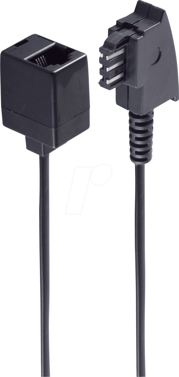 SHVP BS71035 - TAE F-Stecker > Western-Buchse 8/4