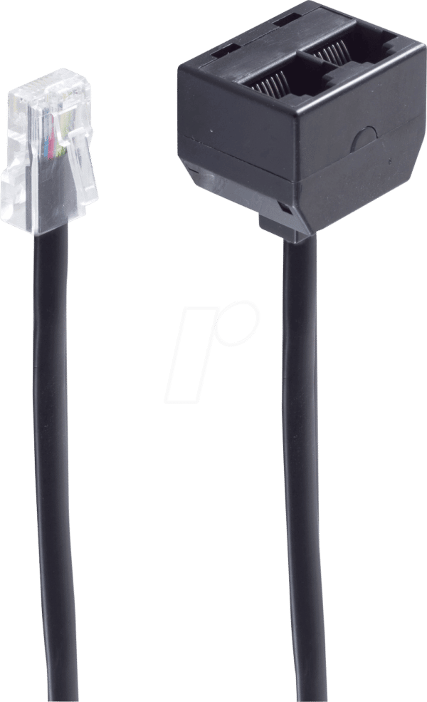 SHVP BS71231-8 - Western-Stecker 8/8 > 2 Western-Buchsen 8/8