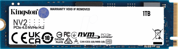SNV2S/1000G - Kingston NV2 NVMe™ SSD