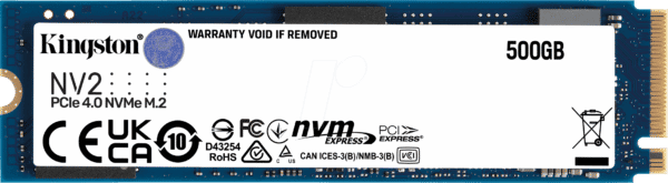 SNV2S/500G - Kingston NV2 NVMe™ SSD