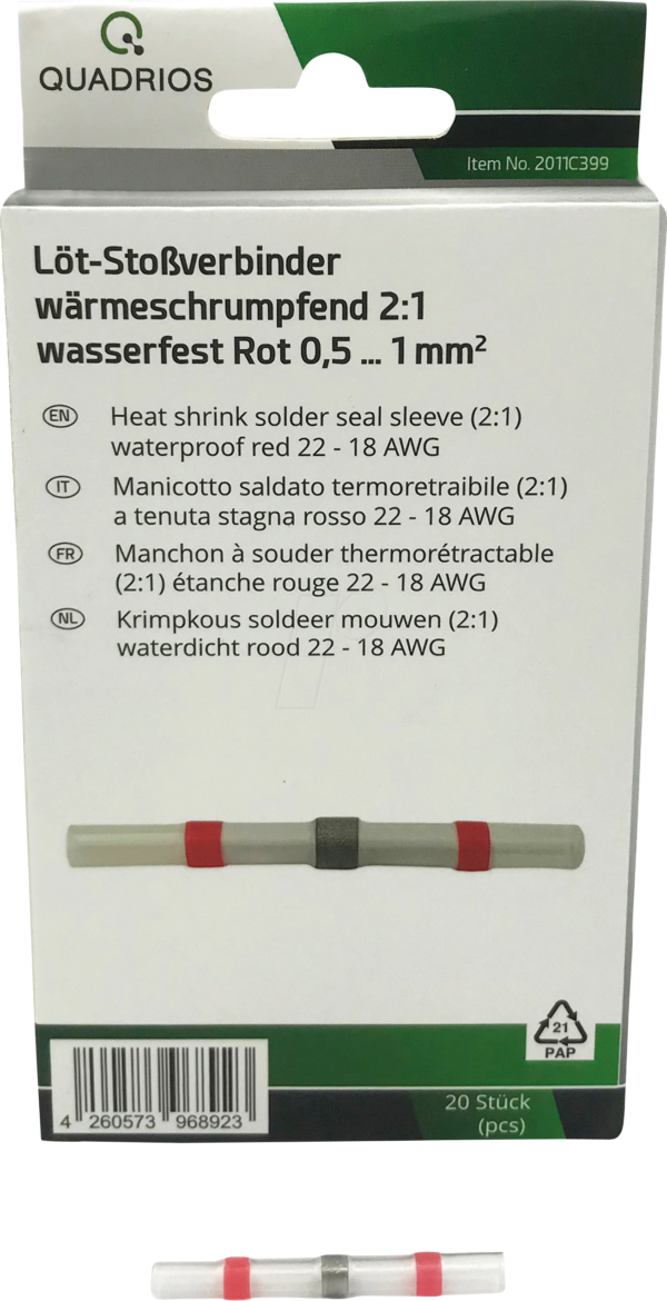 QUAD 2011C399 - Löt-Stoßverbinder-Sortiment
