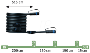 PLM 94596 - Outdoor Plug & Shine Cable IP68 5m