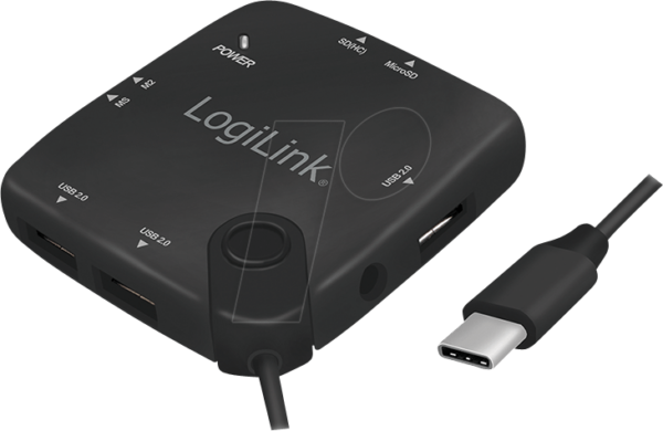 LOGILINK UA0344 - USB Typ-C Multifunktions-Hub und Cardreader