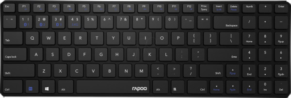 RAPOO E9100M SW - Funk-Tastatur