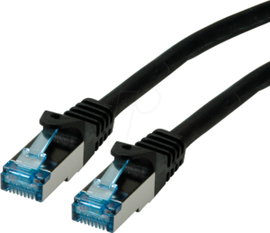 ROLINE 21152857 - Patchkabel Cat.6a S/FTP PiMF schwarz 10m