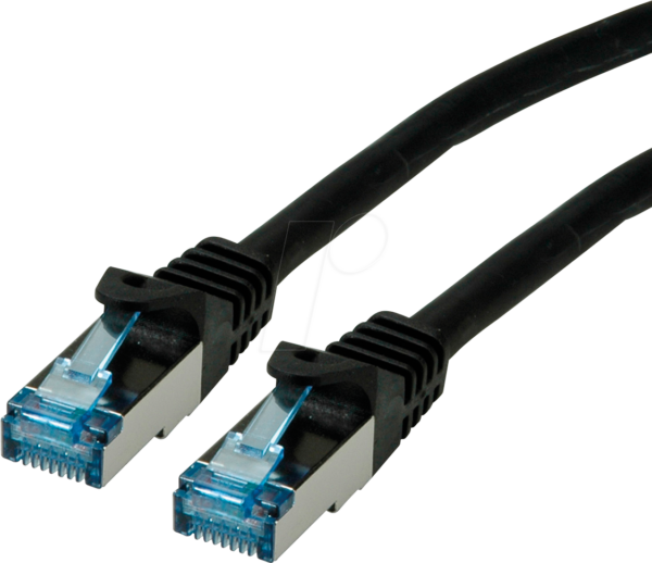 ROLINE 21152857 - Patchkabel Cat.6a S/FTP PiMF schwarz 10m