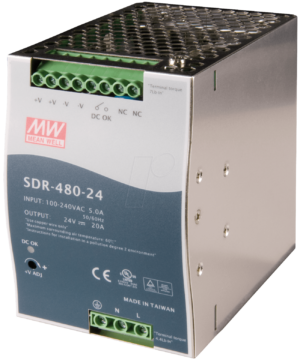 SNT MW-SDR480-24 - Schaltnetzteil
