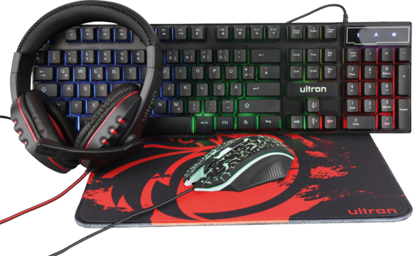 ULTRON 303150 - Tastatur-/Maus/Headset-Kombination