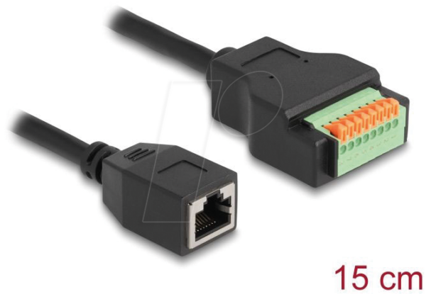 DELOCK 66065 - RJ45 Kabel Cat.5e Buchse > Terminalblock