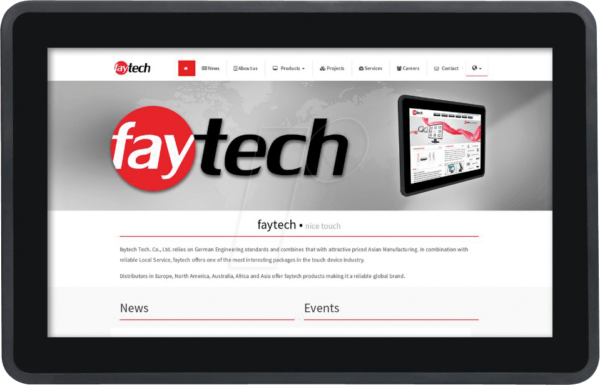 FAYTECH T133KOB - 34cm Touchmonitor