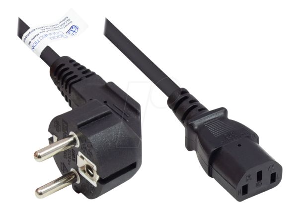 GC P0130-S100 - Netzkabel Typ E+F CEE 7/7 auf C13