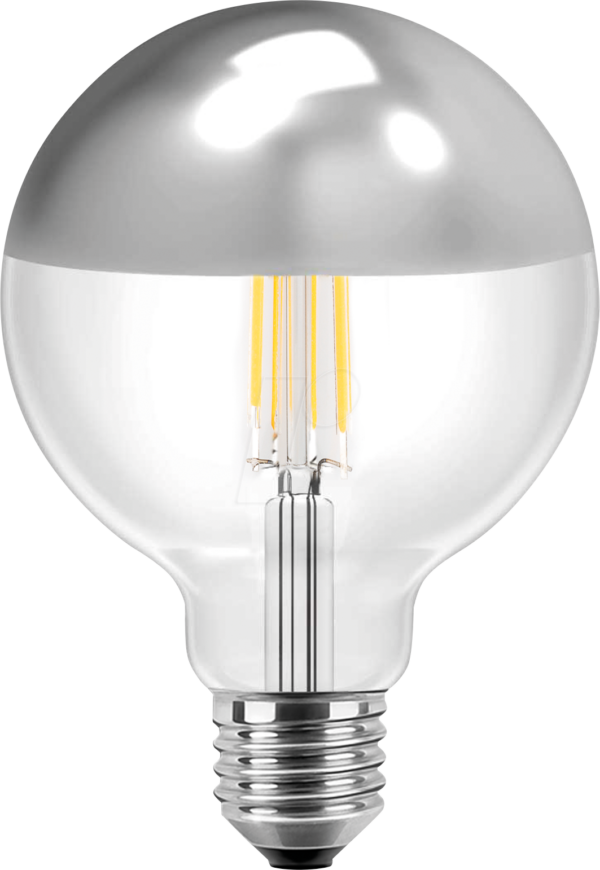 BLULAXA 49183 - LED Filament Vintage Lampe G125 E27 7W 645 lm WW