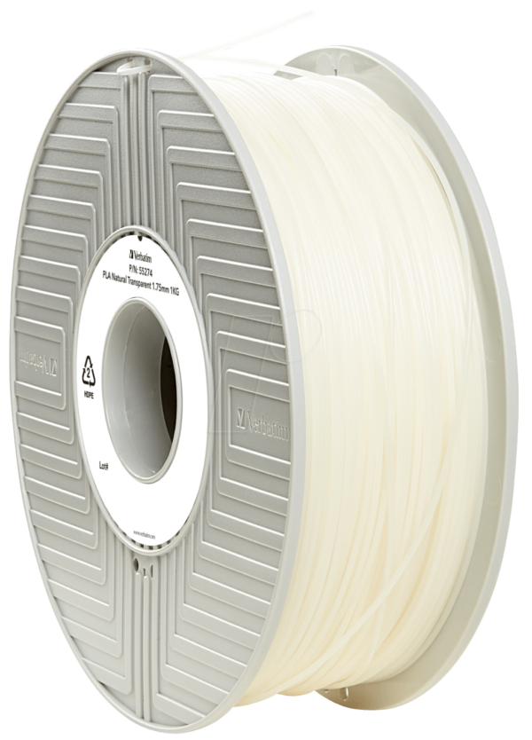 VERBATIM 55317 - PLA Filament - natur transparent - 1