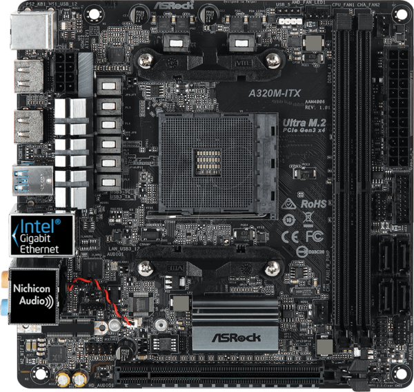 ASR 90MXB7X0 - ASRock A320M-ITX (AM4)