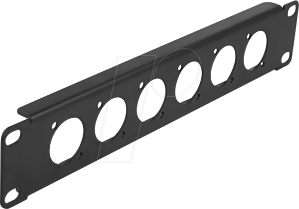 DELOCK 86501 - 10'' D-Typ Patchpanel 6 Port schwarz