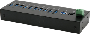 EXSYS EX11230HMS - USB 3.0 10-Port Industrie-Hub