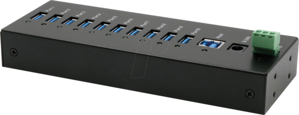 EXSYS EX11230HMS - USB 3.0 10-Port Industrie-Hub