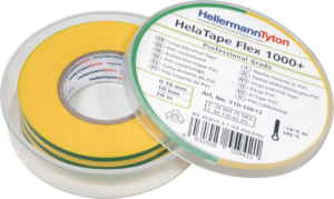 HT 710-10612 - Premium Isolierband 19mm x 20m grün/gelb Box