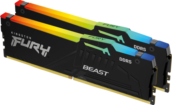 50KI1660-2040FBR - 16 GB DDR5 6000 CL40 Kingston FURY Beast RGB Kit